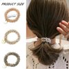 Doromy Crystal Hair Ties Pearl Hair Ropes Hair Elastic Rhinstone Bracelet Ponytail Holders Crystal Scrunchies Hair Accessories Pearl Hair Bands Hair Accessories for Women and Girls
