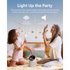 PHILIPS S2508 Portable Karaoke Machine,Party Bluetooth Speaker with 2 Karaoke Microphones,7 H Battery,Multi-Colored Light Modes with Display Screen,6 Vocal Effects,USB,AUX or TF Card Input,Mini,White