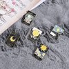 Hofar Tarot Card Enamel Brooch Pin Set Divination Lapel Pins Accessory Pins for Backpacks Badges Hats Bags Fashion Cartoon Daily Life Decor for Unisex Child Women's Clothing Decorate