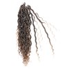 Faux Goddess Locs Crochet Hair River Locs Boho Hippie Locs Wavy Crochet With Curly Hair In Middle And Ends Braids Hair Extensions (8Packs,18 inch, T27)