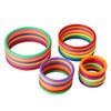 HRLORKC 24Pcs Plastic Ring Toss Game Set Rings for Ring Toss for Kids Outdoor Games Plastic Carnival Rings Carnival Games for Carnival Party and Parent-Child Games…