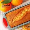 Boxiki Kitchen Non Stick Steel Banana Bread Pan for Baking, Premium Loaf Pan 8.5 Inch With Easy to Clean & Quick Release Coating - Professional Baking Pan With Silicone Handles for Baking Banana Bread