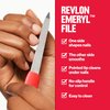 Revlon Emeryl File, Metal Nail File with Easy Grip Handle and Double Sided File Buffer for Precise Nail Shaping and Smoothing, 1 Count