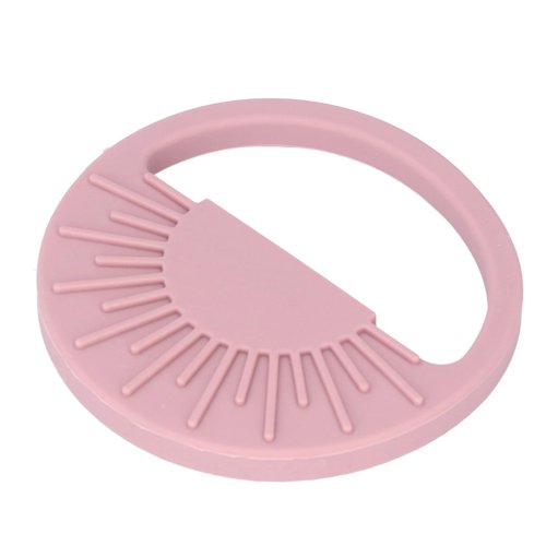 Baby Silicone Teether Toy Safe Semi Circular Sun Easy to Hold Infant Molar Teether Infant Molar Teether Baby Teether Teething Toys Baby Chewing Toys Baby Toy for Infant Soothe(007 Lavender red)