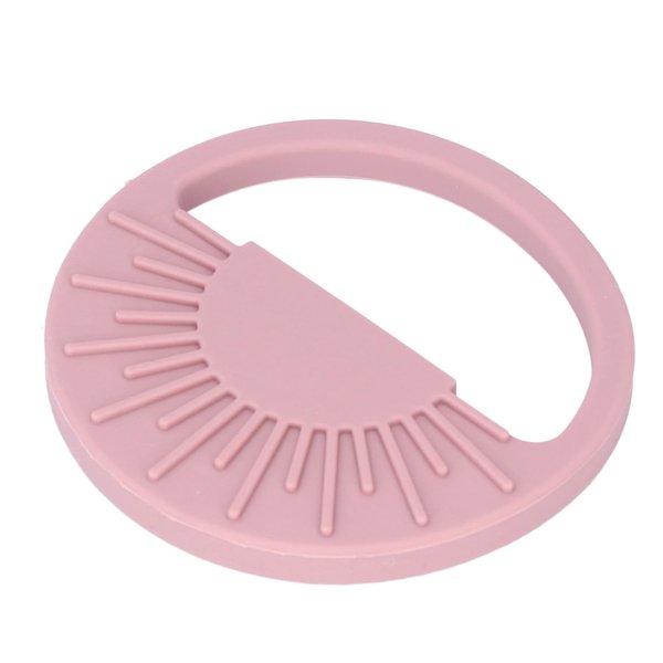 Baby Silicone Teether Toy Safe Semi Circular Sun Easy to Hold Infant Molar Teether Infant Molar Teether Baby Teether Teething Toys Baby Chewing Toys Baby Toy for Infant Soothe(007 Lavender red)