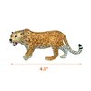 Gemini&Genius Jaguar Toys, Safari Animal Cheetah Toys, Leopard Family Playset Figures, Wildlife World Models, Birthday Cake Toppers or Gifts for Kid (5Pcs)