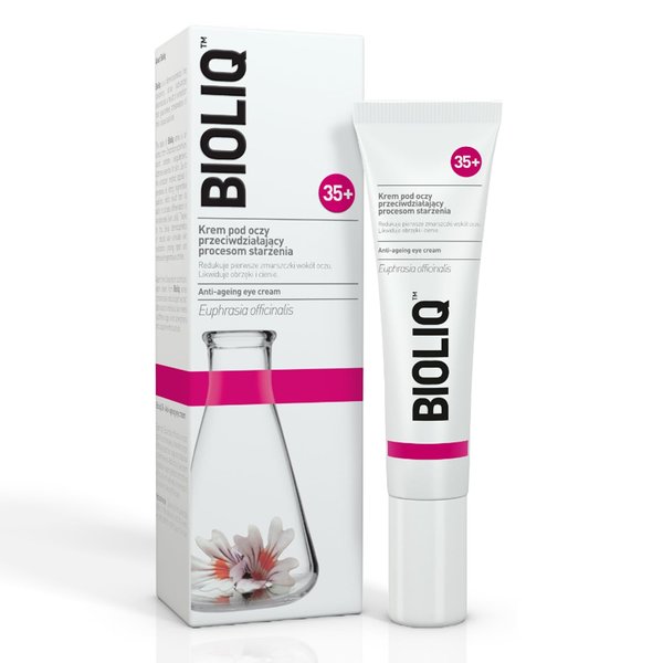 Bioliq 35+ Anti-aging Eye Cream - Visibly Reduces Wrinkles, Swelling, and Dark Circles - Intense Strengthening & Regenerating Formula, Eye Cream for Bags Under Eyes - Alleviates Fatigue Signs - 15ml