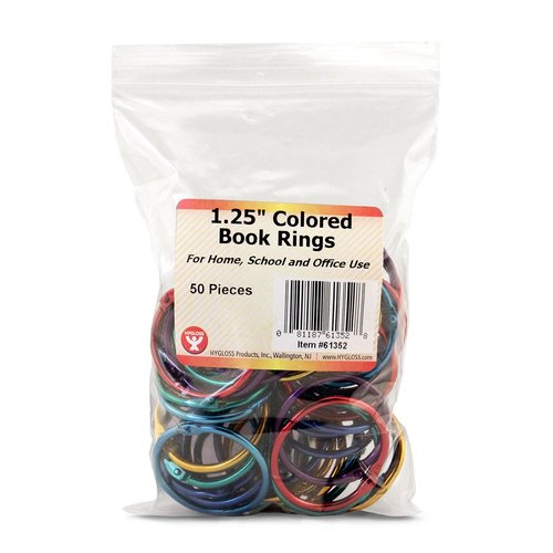 Hygloss Products, Inc Hygloss Products Book Rings, 1 1/4 inch