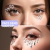 Teenitor Face Gems Hair Pearls Face Rhinestones for Makeup Festival Face Jewels Hair Jewels, 1300PCS Self-Adhesive Rhinestones and Gems for Face, Hair, Body, Eye