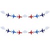 SaktopDeco 2 Pack Airplane Cloud Garland Plane Banner Airplane Party Supplies Plane Aviation Themed Birthday Party Decorations Supplies