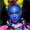 Go Ho Blue Face Body Paint(2.1 oz),Blue Makeup Water Based Face Paint and Body Paint for Airbrush Makeup Special FX, Cosplay, and Halloween Make up