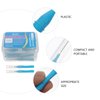 40pcs Dental Toothpick Brushes 1.0mm Blue Floss Pick Brush Interdental Brush Flossing Head Oral Brush Flosser Toothpick Cleaning Tools Oral Care Floss interdental Cleaners Pick interdental toothpicks