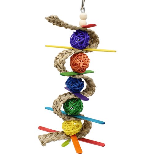 Bonka Bird Toys 00156 Chewballishous Parrot Bird Toy 9.00" High X 4.00" Wide, Conure Quaker Cockatiel and Similar