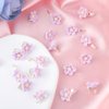 Ouligay 20Pcs Mini Flower Hair Clips Cute Hair Pins Purple Hair Clips Small Flower Hair Clips Wedding Hair Barrettes Bridal Hair Accessories for Women Girls Gifts