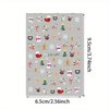 9 Sheets Christmas Nail Art Stickers 3D Christmas Nail Decals with Santa Claus Snowflake Elk Deer Snowman Xmas Tree Design Manicure Decal Winter Cartoon Christmas Nail Art DIY Decor Supplies for Women