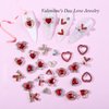 Valentine’s Day Nail Charms 22Pcs Alloy Heart Nail Art Charms Red Nail Gems Accessories Shiny Valentines Heart Nail Rhinestones Jewelry Gold Silver Love Nail Charms for Acrylic Nails Decor Supplies