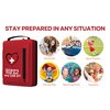 Portable First Aid Kit for Kids with CPR Shield - Ideal for Home, Car, School, Camping, and as a Travel First aid kit. Latex-Free Bandages – Children First Aid Guide by The Life Safety Pro