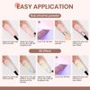 MIZHSE 3D Nail Gel Clear Nail Sculpting Gel for Nail Art 15g Molding Gel for Nails Gel Liner 3D Nail Art 5D Embossed Gel Candy Gel Nail Decoration Manicure Charms