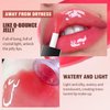 Reepic Cosmer Lip Oil Glow Reviver, Plumping Lip Gloss, Big Brush Head Hydrating Lip Glow Oil, Nourishing Tinted Lip Oil for High-shine Finish, Long Lasting Non-sticky Fresh (5#)