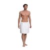 Turkuoise Men's 100% Cotton Terry Velour Bath Towel Wrap Made in Turkey (White)