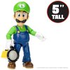 THE SUPER MARIO BROS. MOVIE - 5 Inch Action Figures Series 1 – Luigi Figure with Flashlight Accessory