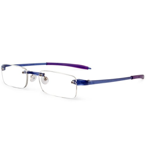 Visualites 1 Lavender 1.75 Power Lightweight Rimless Reading Glasses For Men and Women