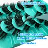 Lash Clusters DIY 100pcs Cluster Lashes Natural Look 9-16mm 3D Lash Extensions D Curl Fluffy Wispy Eyelash Clusters DIY Easy to Use at Home Individual Fluffy Strip Eyelashes Cat Eye Lashes By TMIELYBS