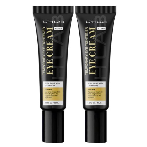 LPH LAB Instant Firm Eye Tightening Cream: Temporary Under Eye Bag Puffiness Removal - Rapid Eyebags Tightener Reducer Treatment for Senior Men and Women, 30mL - 2Pcs