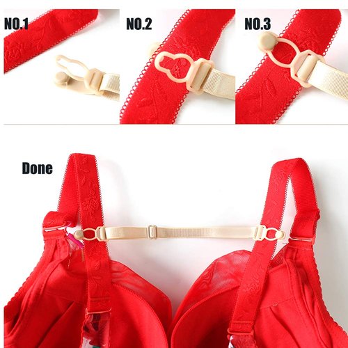 Bra Strap Clips Bra Strap Holders Racer Back Conceal Straps Cleavage Control, Pack of 3