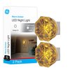 GE Jewel LED Night Light, Plug-in, Dusk to Dawn Sensor, Amber, UL-Certified, Energy Efficient, Ideal Nightlight for Bedroom, Bathroom, Nursery, Hallway, Kitchen, 11286, 2 Pack