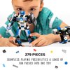 JITTERYGIT Robot Police Mech Glow in The Dark Toy Cop Gift, SWAT Action Figure Buildable STEM Building Superheroes Soldier - Cool Present for Boys, Girls, Kids, Children Ages 6 7 8 9 10 Year Olds