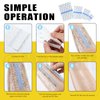 Mardatt 130Pcs 4 Size Waterproof Stretch Adhesive Bandage Assortment Set, Clear Tattoo Protection Film Transparent Adhesive Bandages Dressing Tape Tattoo Aftercare Wrap for Shower