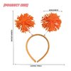 LEKTIST Pom Pom Headband - Orange, 3PCS Party Headband Fun Accessory for Women Adults Kids Costume Accessories