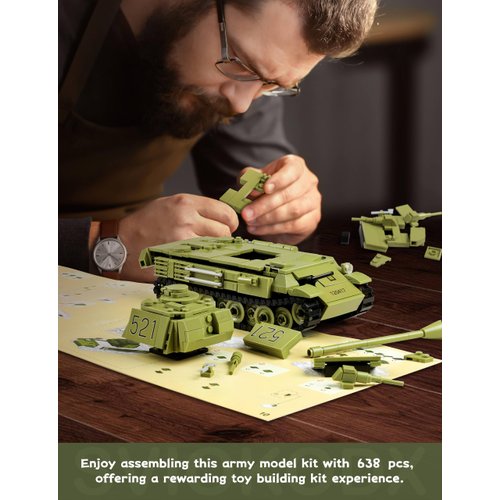 SVIOKODX Panther Tank，WW2 Army Tank Building Set，Military Model Kit for Adults，Moc Building Blocks and Engineering Toy，Collectibles Gift for Teen Boy Military Fans