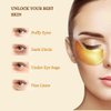 Under Eye Patches for Puffy Eyes and Dark Circles (20 Pairs), 24K Gold Gel Eye Mask Collagen Skincare with Retinol and Hyaluronic Acid, Reduce Eye Bags, Wrinkles, Dry & Fine Lines
