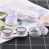 KISEER 15 Pack Clear Cute Contact Lens Case Box Holder Container Storage Kit