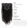 ABH AMAZINGBEAUTY HAIR Jerry Curly Clip in Hair Extensions Real Human Hair 3B 3C Double Wefts Curly Clip ins for African Americans 120g 7 Pieces 17 Clips 120 Grams, Natural Black 18 Inch