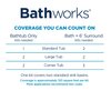 BATHWORKS Bathtub Refinishing Kit - Bundle- Premium Kit w/Non-Slip Protection White- 16 oz. EZ Etch Etching Paste; 24 Hour Dry time; Resin Finish