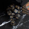 48 Pcs Abilities Keywords Counter Dice Black Shield MTG Dice Counters Bulk Buff Tokens D6 Dice Set for Magic The Gathering, MTG, TCG, Card Games Accessories