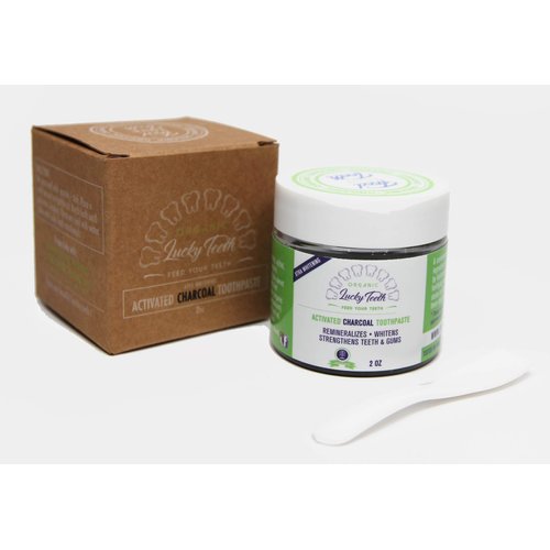 Charcoal Toothpaste Xtra Whitening Toothpaste - by Lucky Teeth - All Natural, Organic, Remineralizing and Fortifying