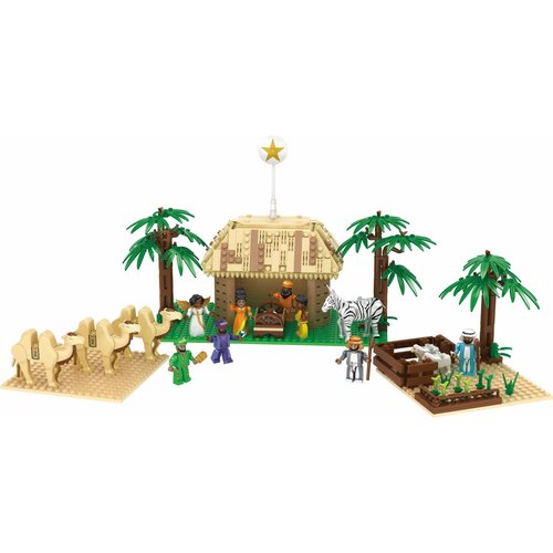Nativity Bricks African Nativity International Series - Block Building Christmas Nativity Set for Ages 12+ (603 Pieces)