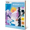 Brea Reese: Watercolor Painting Pad - Winter Wonderland - Compact Paint Palette, 8 Holiday Themed Pages & 4 Blank Sheets, Festive Adult Art Activity