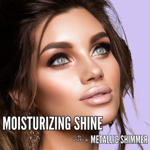 Mynena Diamond Lips | Clear with Silver White Metallic Finish Lip Gloss | High-Shine, Non-Sticky, Non-Drying | Lipstick Topper | Lily