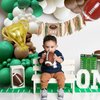 Teddyparty Football Balloon Arch Garland, White Sand Green and Brown Balloon Garland Kit Sports Balloons Boys First Down Football Birthday Party Decoration