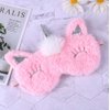 2 Pack Cute Animal Sleep Mask for Girls Cute Unicorn Soft Plush Blindfold Sleep Masks Eye Cover for Women Girls Travel Nap Night Sleeping