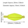 Tbest Fly Fishing Indicator Flies,Fly Fishing Strike Indicator,Fly Fishing Float Strike Indicator Fishing Bobbers,6pcs Float Foam Fly Fishing Buoy Bobbers Strike Indicator Fishing Tackle(Yellow)