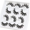 Losha Lashes 6 Pairs Fluffy False Eyelashes for Women 20mm Long Dramatic Faux Mink Strip 5D Lashes Pack for Gorgeous Makeup