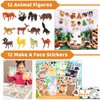Mepmela Woodland Animal Party Favors, 134 PCS Woodland Birthday Party Supplies - Wild Animals Themed Party Favors for Kids Birthday, Baby Shower, Woodland Party Decorations, Goodie Bag Stuffers