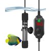 AquaMiracle Adjustable 150W Aquarium Heater Submersible Fish Tank Heater Super Short Aquarium Heater with LED Digital Display Thermostat, for Tanks 15-30 Gallons