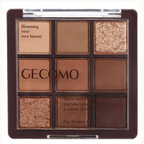 9 Nine Color Chocolate Eyeshadow Palette, Knit Beige Dark Brown Golden Brown Colorful Eyeshadow Palette Makeup, Matte Shimmer Natural Neutral Eyeshadow Palette Naturing Long Lasting Waterproof